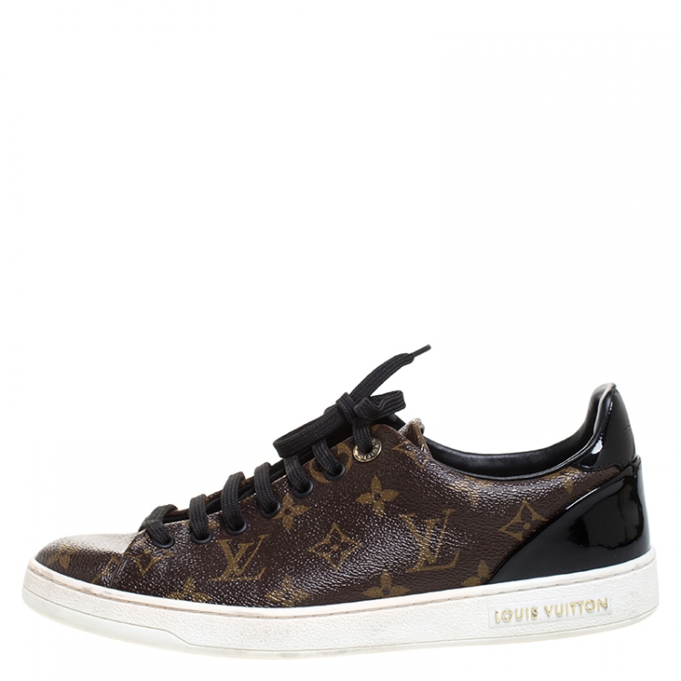 Louis Vuitton Monogram Canvas Patent Leather Front Row Sneakers