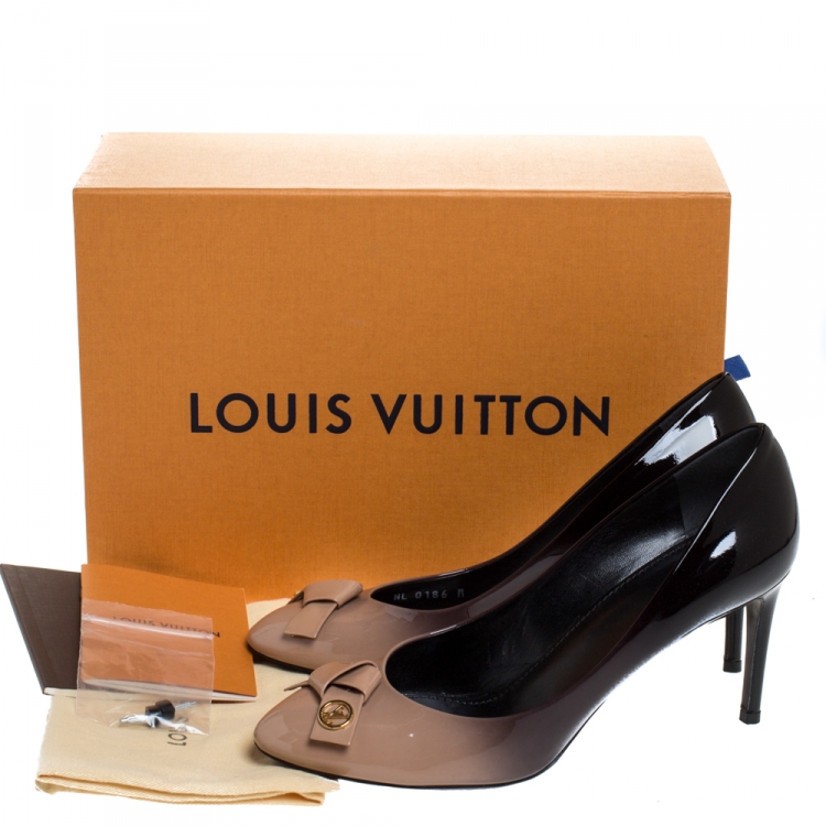 Louis Vuitton Beige/Black Ombre Patent 
