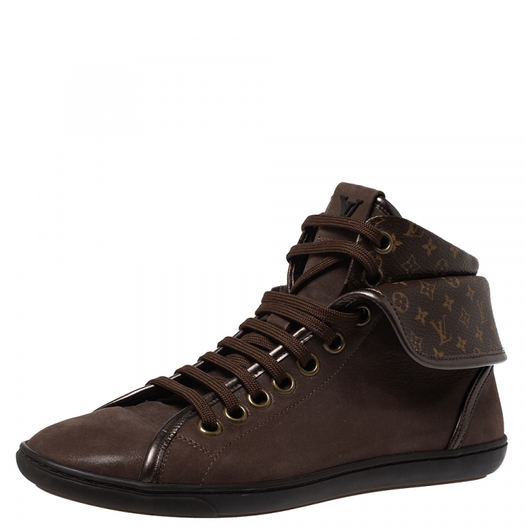 Louis Vuitton Canvas Brown Boots for Women for sale