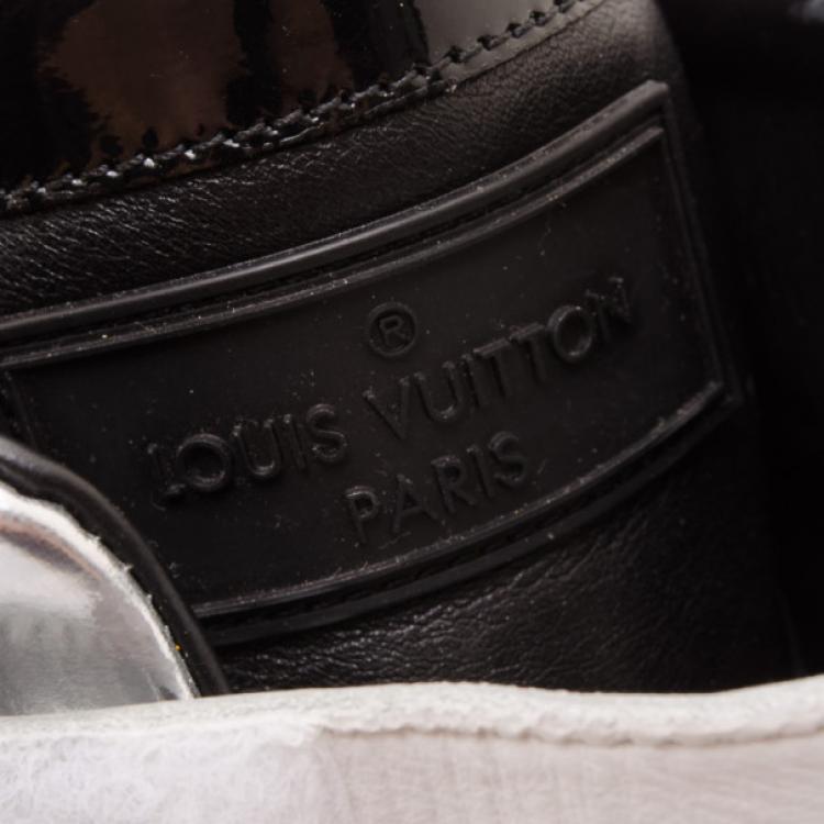 مملوكة مسبقًا Louis Vuitton Black and Silver Disco Sneakers Size 37.5