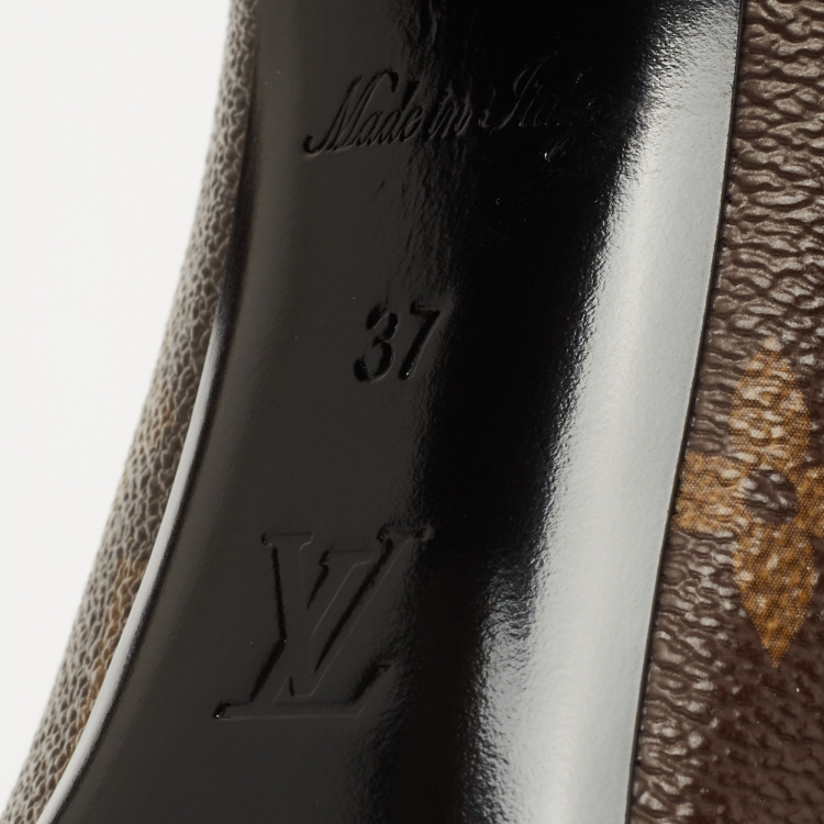 مملوكة مسبقًا Louis Vuitton Brown Monogram Canvas Madeleine Pumps Size 37