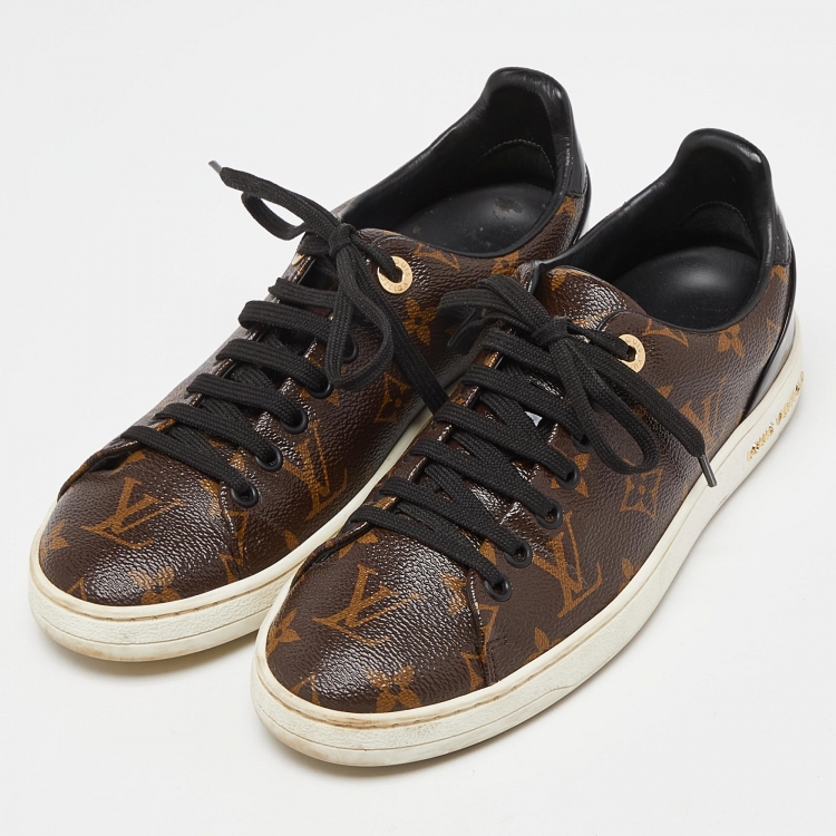 Pre Owned Louis Vuitton Monogram Canvas Frontrow Sneakers Size 37