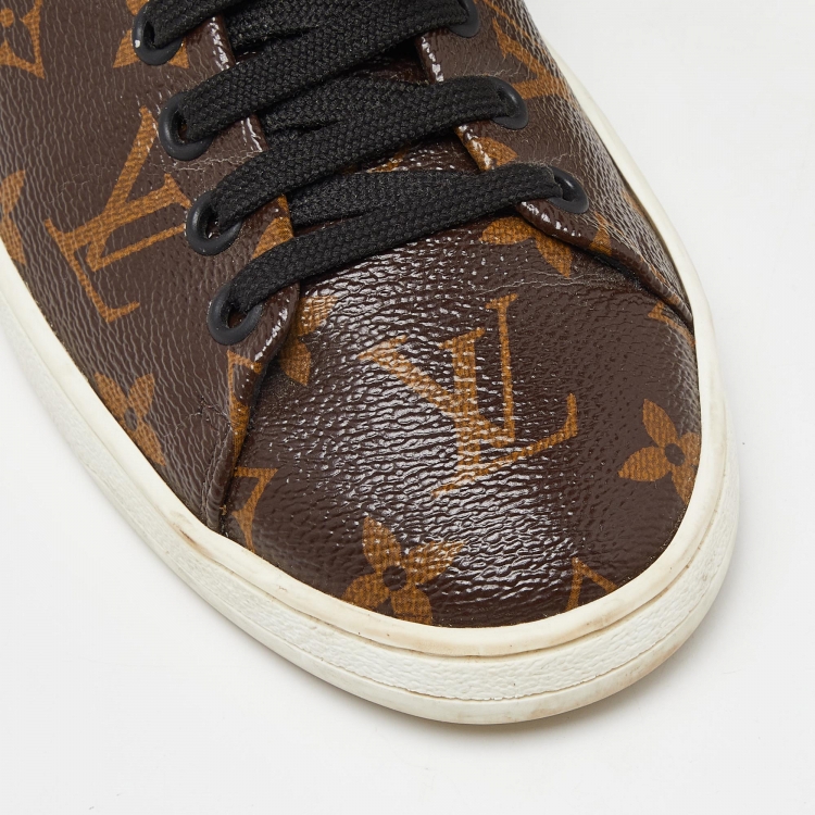 Pre Owned Louis Vuitton Monogram Canvas Frontrow Sneakers Size 37