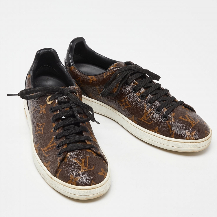Pre Owned Louis Vuitton Monogram Canvas Frontrow Sneakers Size 37