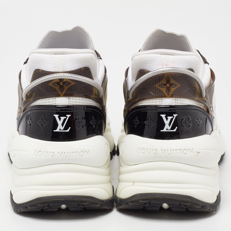 Pre Owned Louis Vuitton Tricolor Mesh and Monogram Canvas Low Top Sneakers Size 38.5
