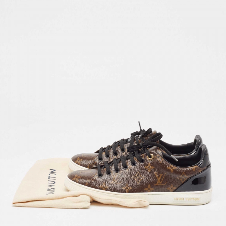 Pre Owned Louis Vuitton Monogram Canvas Frontrow Sneakers Size 40