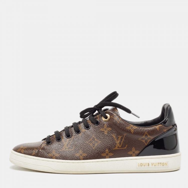 Pre Owned Louis Vuitton Monogram Canvas Frontrow Sneakers Size 40