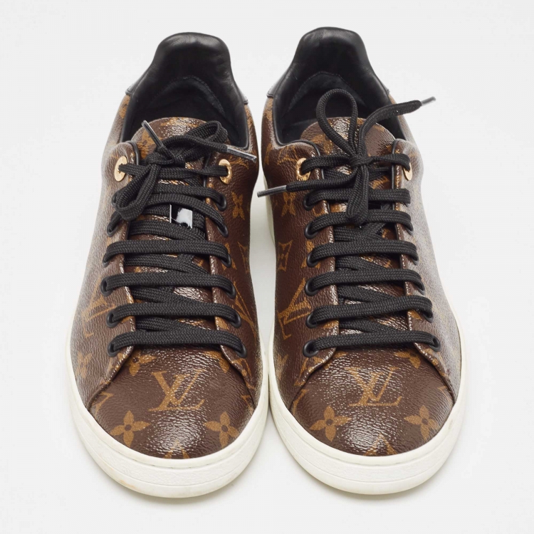 Pre Owned Louis Vuitton Monogram Canvas Frontrow Sneakers Size 40