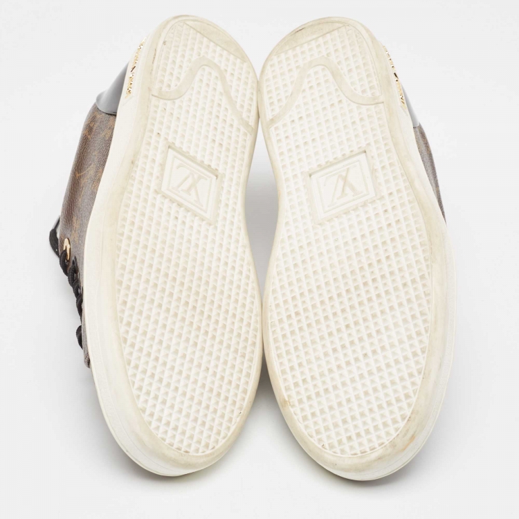 Pre Owned Louis Vuitton Monogram Canvas Frontrow Sneakers Size 40