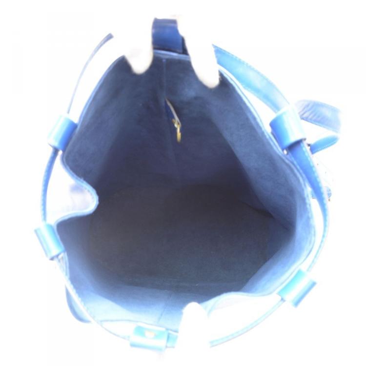 Pre Owned Louis Vuitton Blue Epi Leather Randonnee Backpack