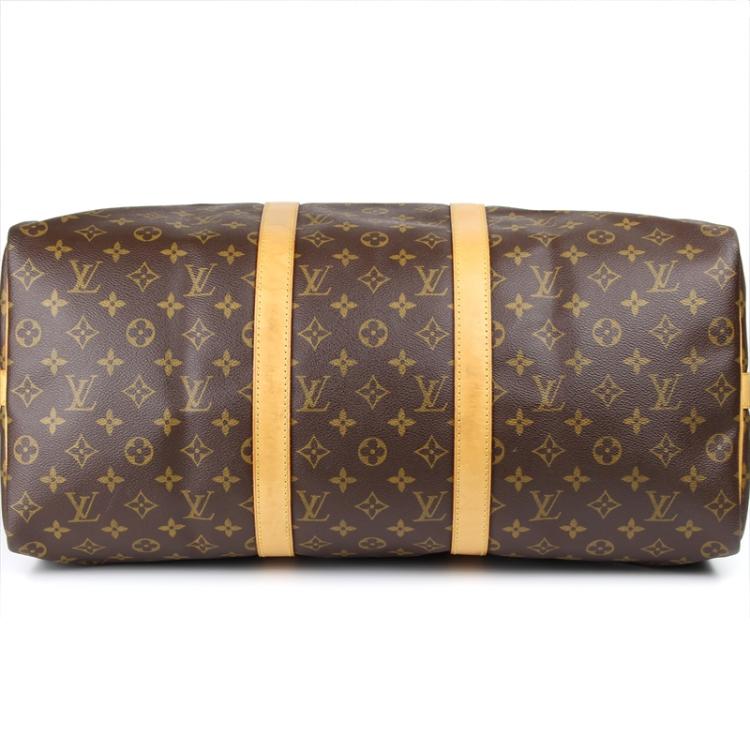 Pre Owned Louis Vuitton Monogram Canvas Keepall Bandouliere 50 Bag