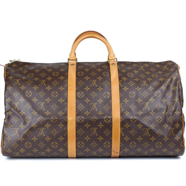 Pre Owned Louis Vuitton Monogram Canvas Keepall 55 Bag