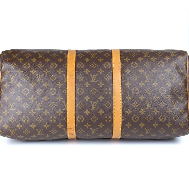 Pre Owned Louis Vuitton Monogram Canvas Keepall 55 Bag