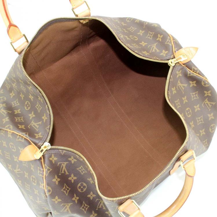 Pre Owned Louis Vuitton Monogram Canvas Keepall 55 Bag