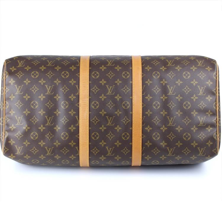 Pre Owned Louis Vuitton Monogram Canvas Keepall 55 Bag