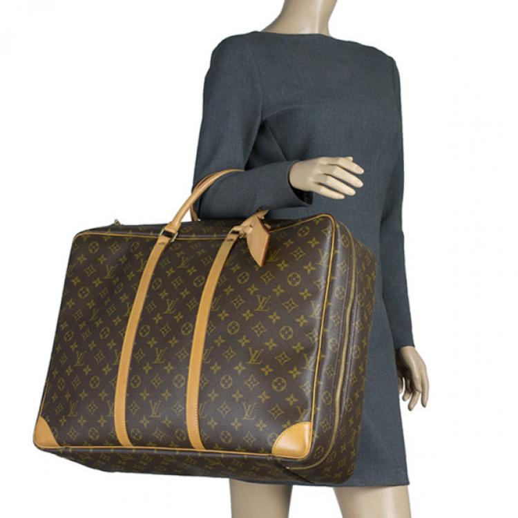 LOUIS VUITTON Sirius 50 Monogram Canvas Suitcase Travel Bag Brown-US