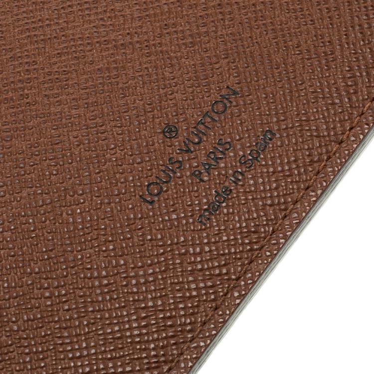 Pre Owned Louis Vuitton Monogram Canvas Desk Agenda Cover
