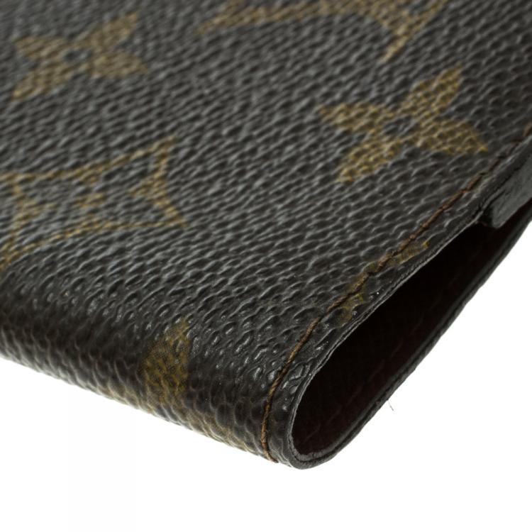 Pre Owned Louis Vuitton Monogram Canvas Large Desk Agenda Cover