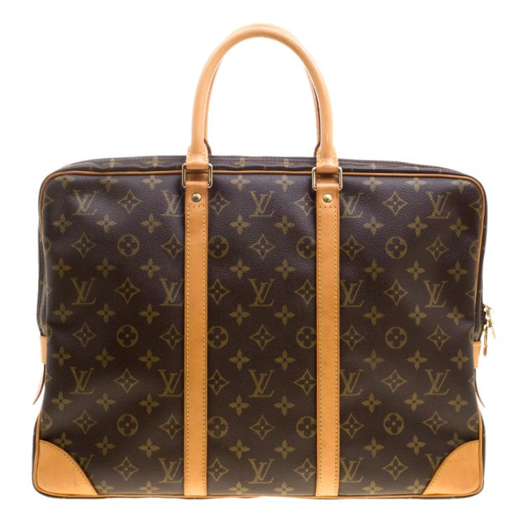 Pre Owned Louis Vuitton Monogram Canvas Porte Documents Voyage Briefcase
