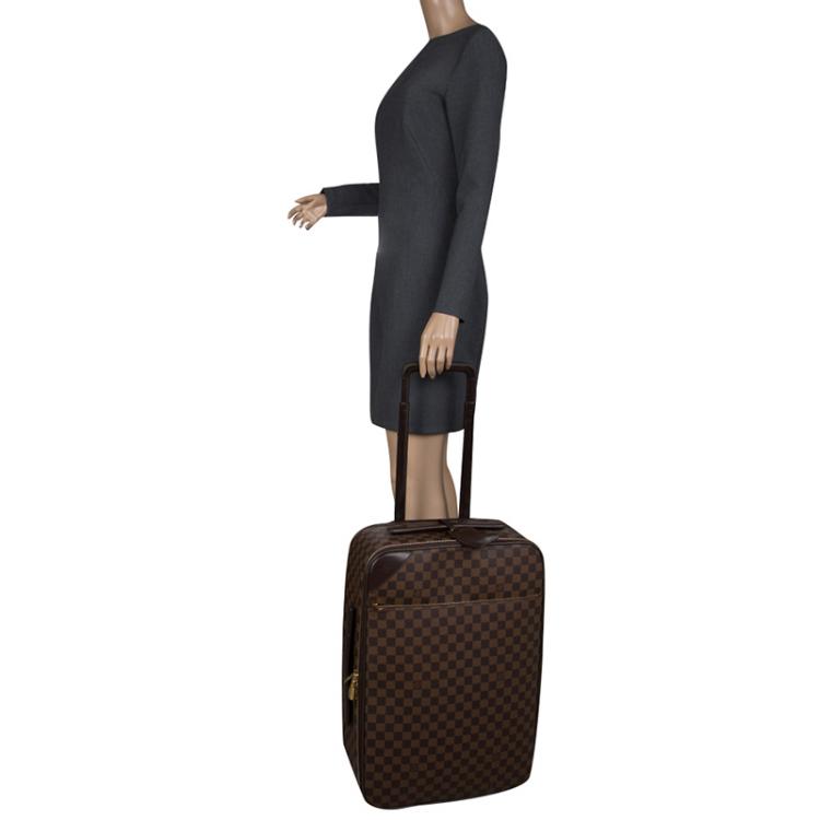 Louis Vuitton Pegase Luggage 55 Monogram canvas Brown Leather ref