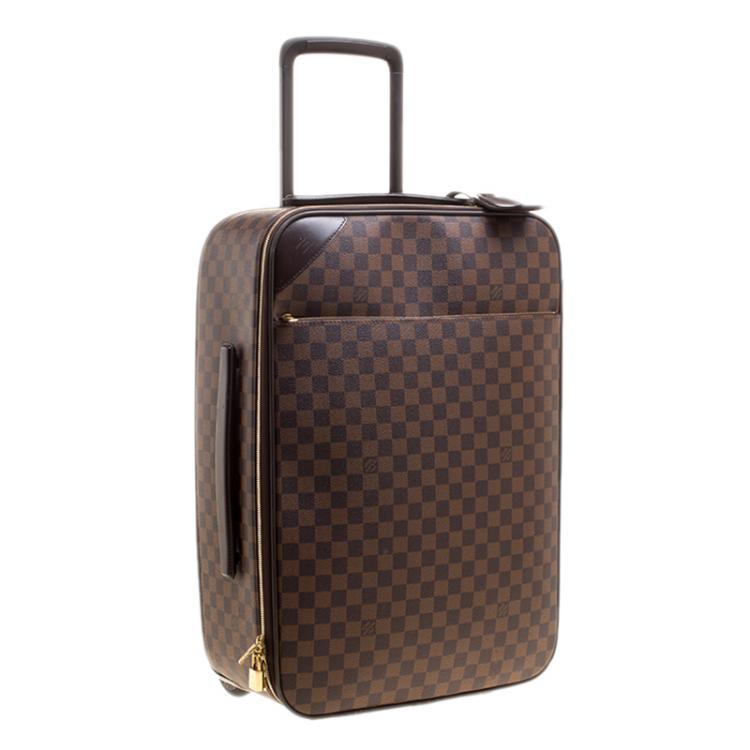 Pre Owned Louis Vuitton Damier Ebene Canvas Pegase Light 55 Luggage
