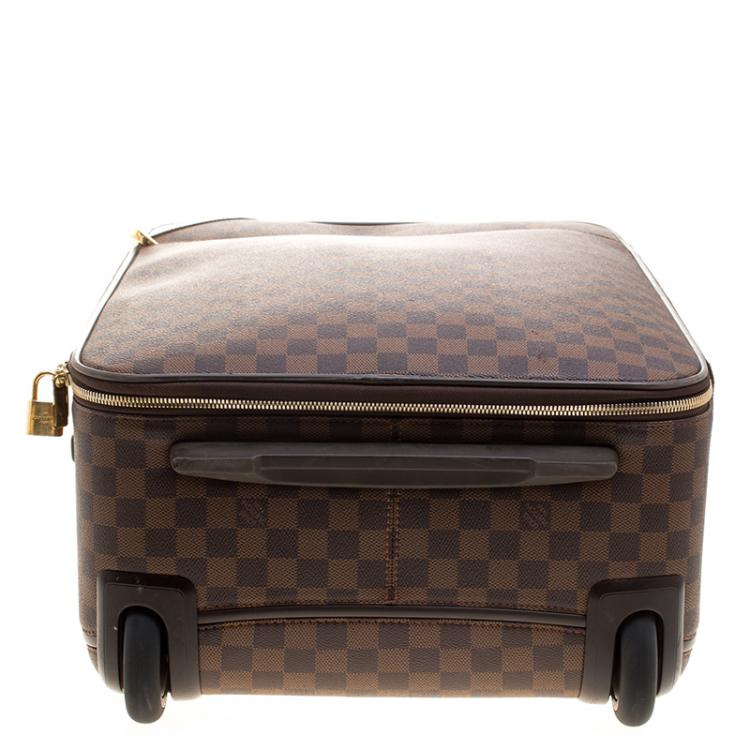 Pre Owned Louis Vuitton Damier Ebene Canvas Pegase Light 55 Luggage