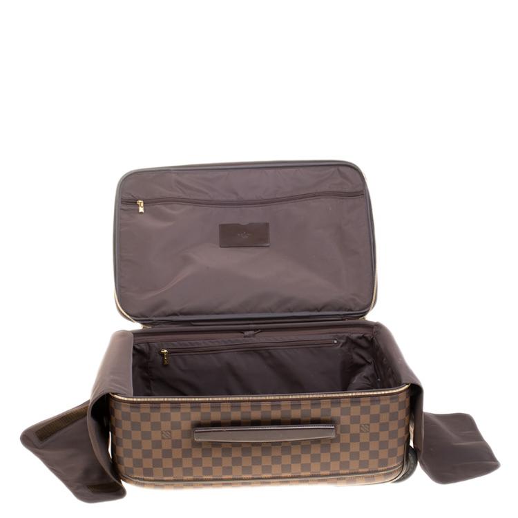Pre Owned Louis Vuitton Damier Ebene Canvas Pegase Light 55 Luggage
