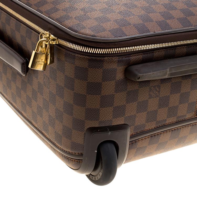 Pre Owned Louis Vuitton Damier Ebene Canvas Pegase Light 55 Luggage