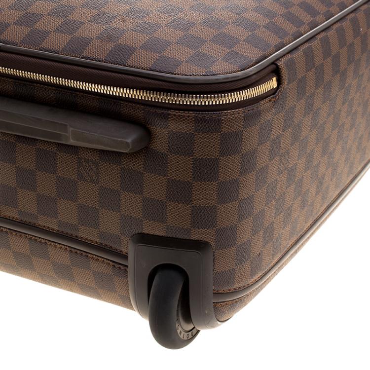 Pre Owned Louis Vuitton Damier Ebene Canvas Pegase Light 55 Luggage