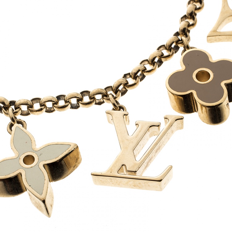 Louis Vuitton Fleur de Monogram Bag Charm Chain