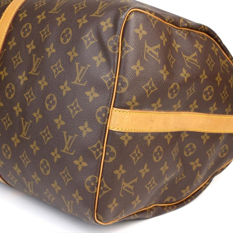 Pre Owned Louis Vuitton Monogram Canvas Keepall Bandouliere 55 Bag