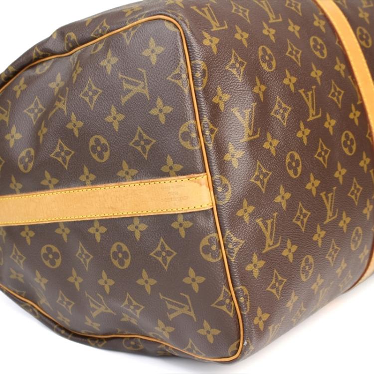 Pre Owned Louis Vuitton Monogram Canvas Keepall Bandouliere 55 Bag