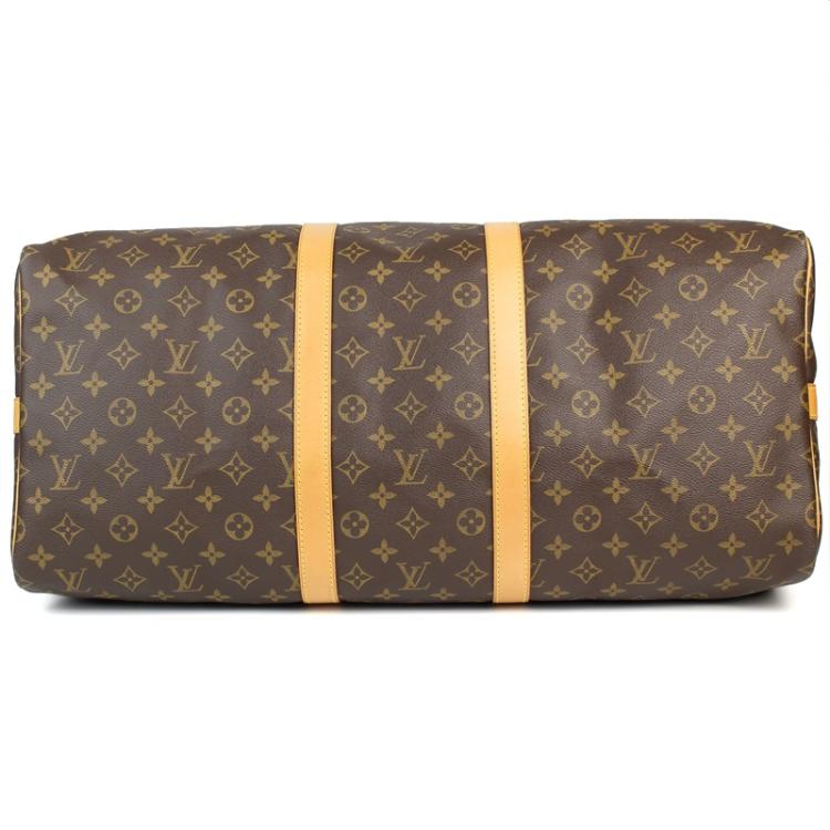 Pre Owned Louis Vuitton Monogram Canvas Keepall Bandouliere 55 Bag