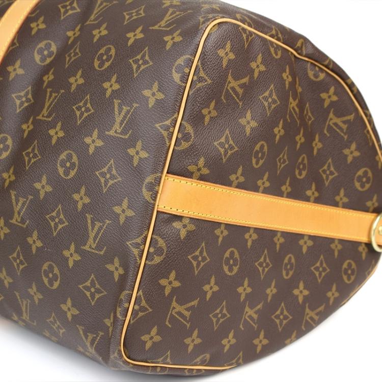 Pre Owned Louis Vuitton Monogram Canvas Keepall Bandouliere 55 Bag