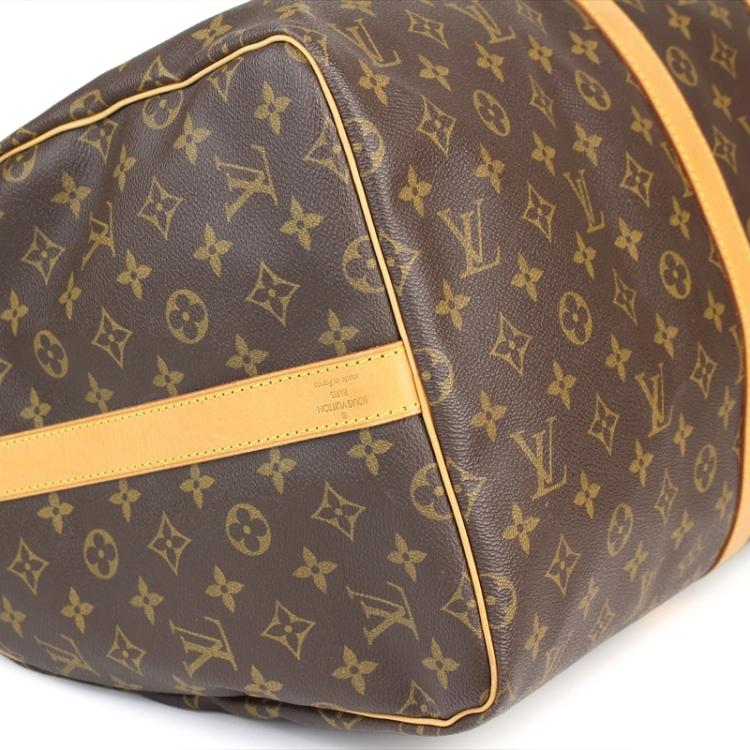 Pre Owned Louis Vuitton Monogram Canvas Keepall Bandouliere 55 Bag