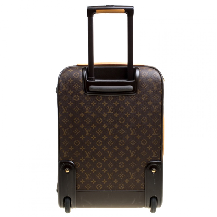 Pre Owned Louis Vuitton Monogram Canvas Business Pegase Legere 55 Luggage
