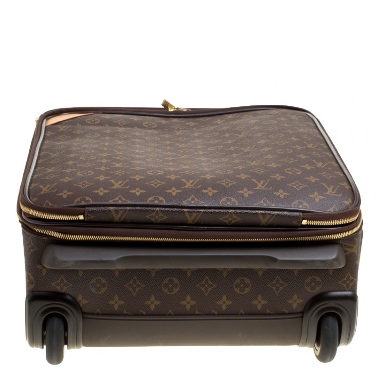 Pre Owned Louis Vuitton Monogram Canvas Business Pegase Legere 55 Luggage