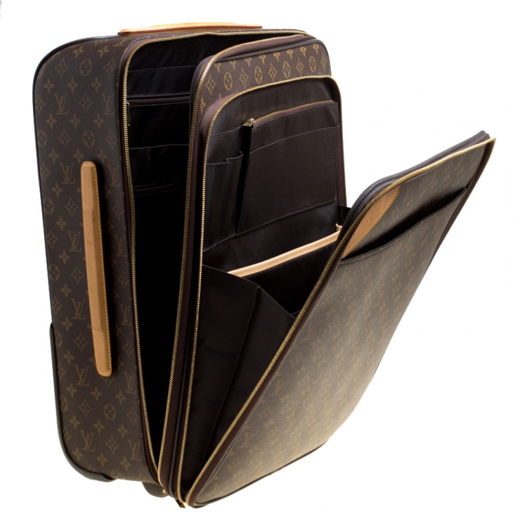 Pre Owned Louis Vuitton Monogram Canvas Business Pegase Legere 55 Luggage