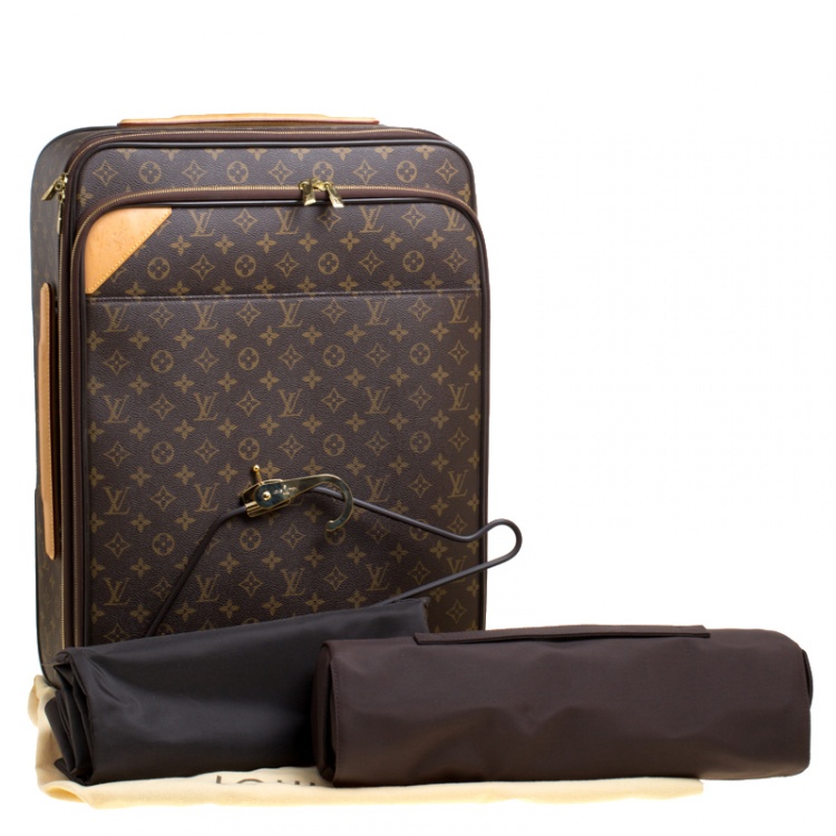 Pre Owned Louis Vuitton Monogram Canvas Business Pegase Legere 55 Luggage