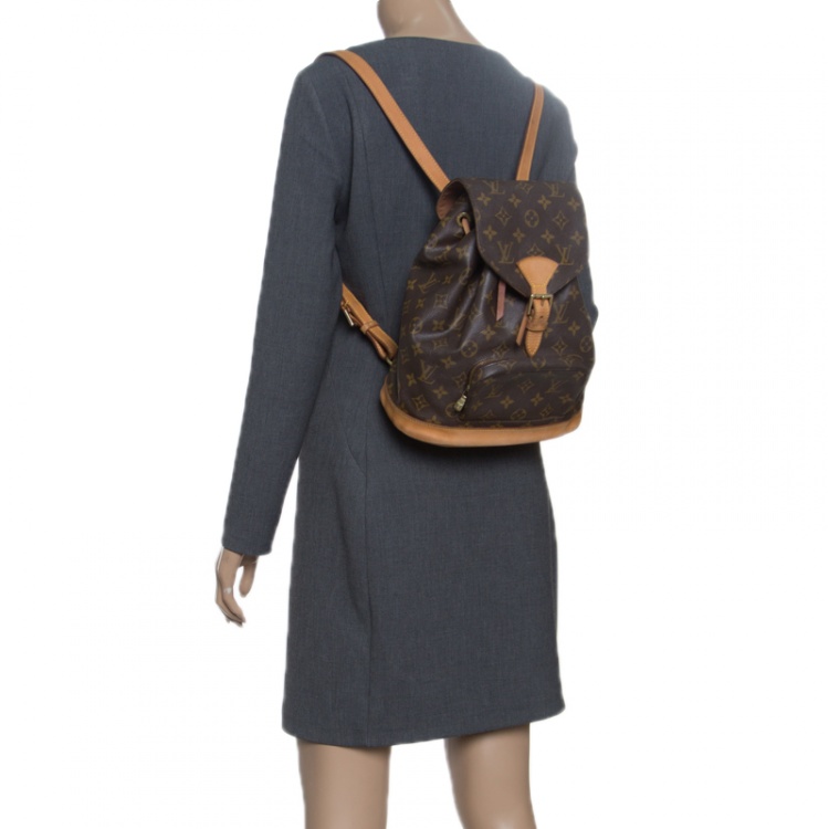 Pre Owned Louis Vuitton Monogram Canvas Montsouris MM Backpack Bag