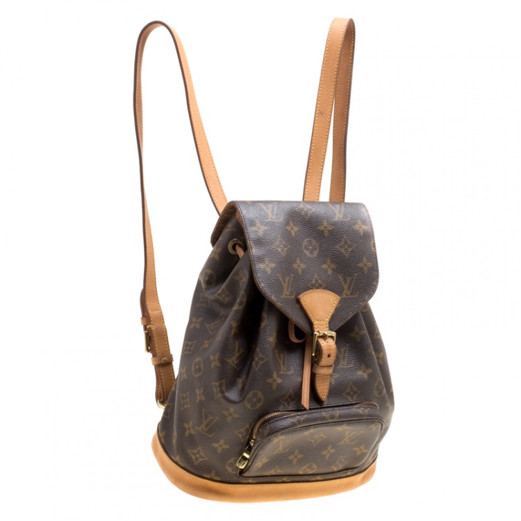 Pre Owned Louis Vuitton Monogram Canvas Montsouris MM Backpack Bag