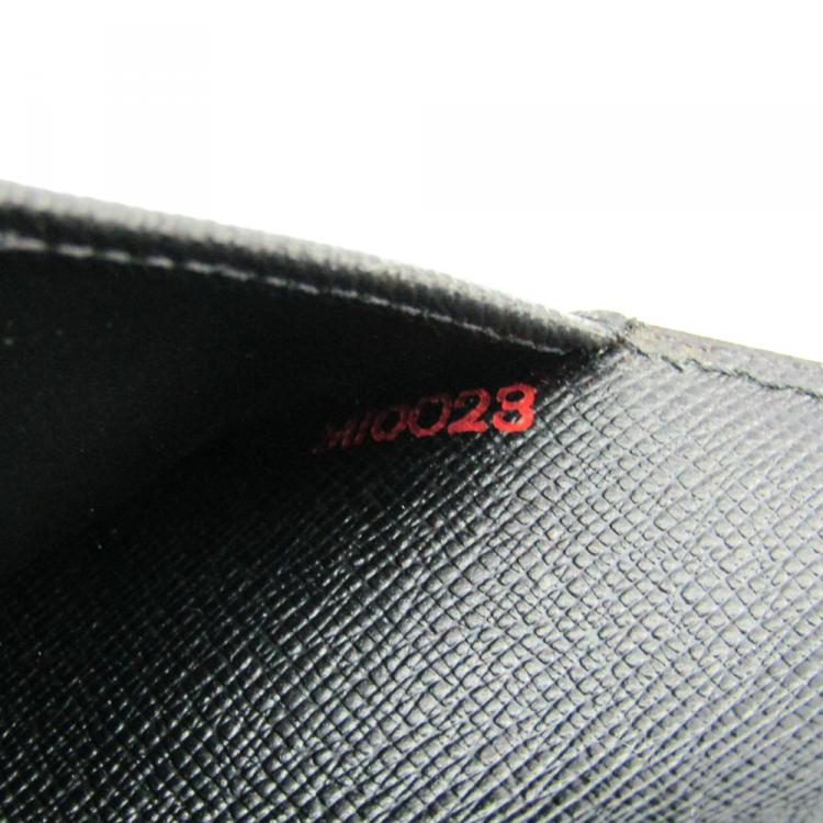 Pre Owned Louis Vuitton Noir Epi Leather Large Ring Agenda Cover