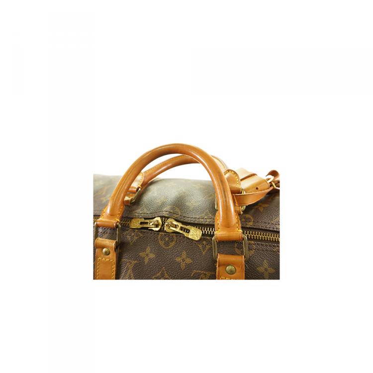 Pre Owned Louis Vuitton Monogram Canvas Keepall Bandouliere 50 Bag