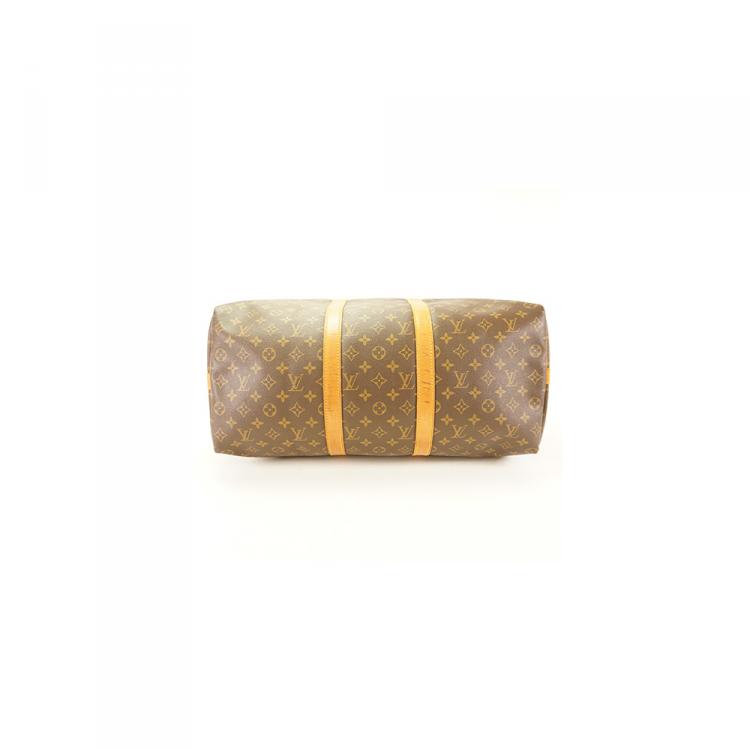 Pre Owned Louis Vuitton Monogram Canvas Keepall Bandouliere 50 Bag