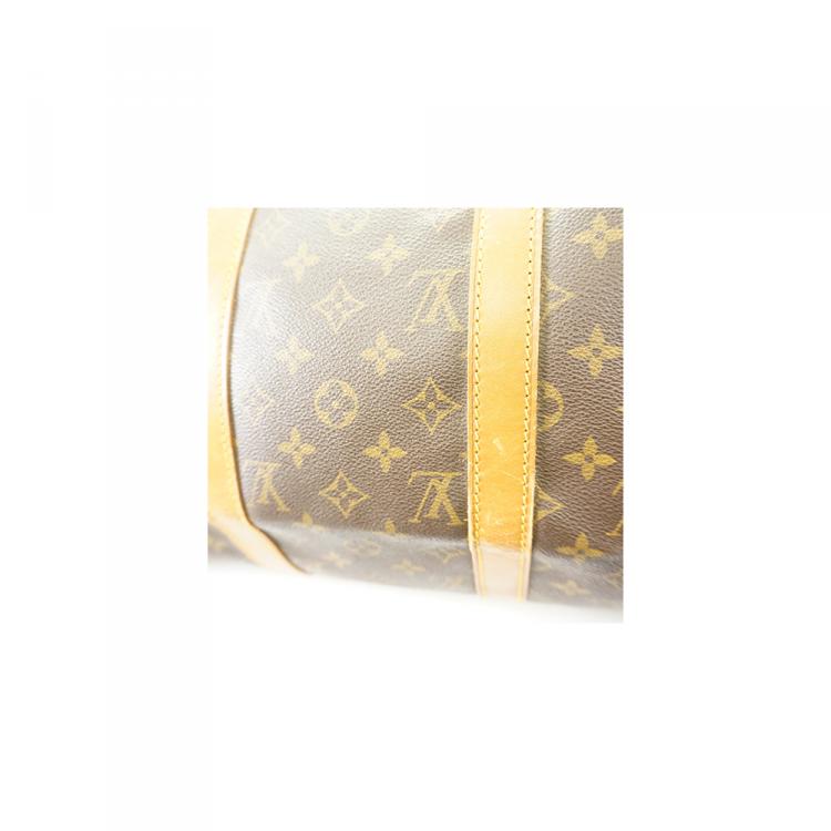 Pre Owned Louis Vuitton Monogram Canvas Keepall Bandouliere 50 Bag