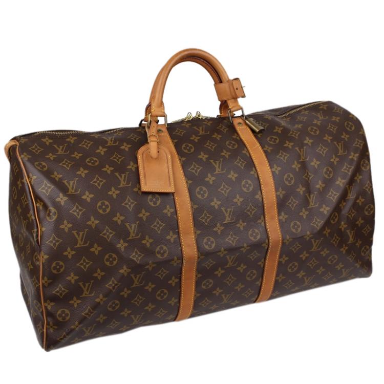 Pre Owned Louis Vuitton Monogram Canvas Keepall 60 Bag