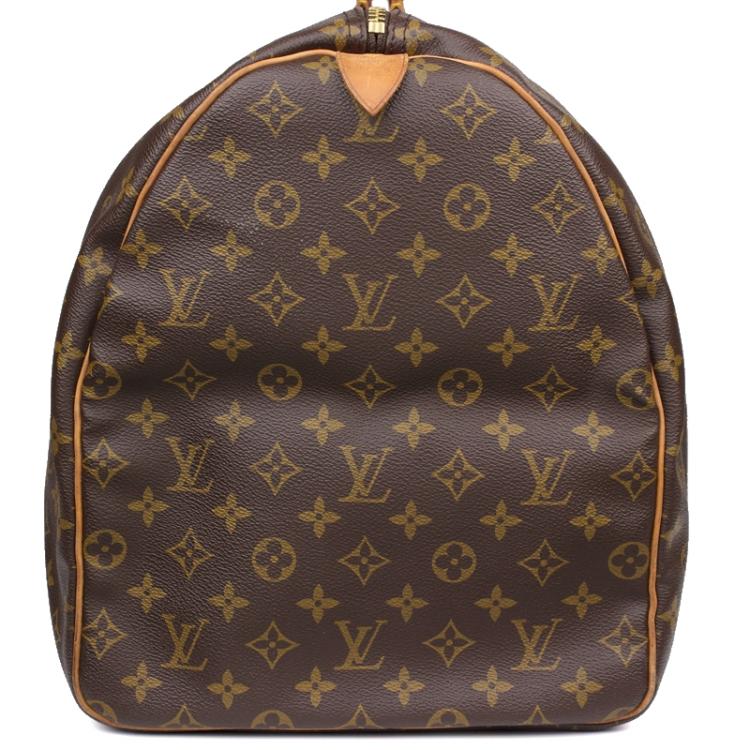Pre Owned Louis Vuitton Monogram Canvas Keepall 60 Bag