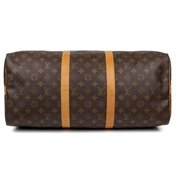 Pre Owned Louis Vuitton Monogram Canvas Keepall Bandouliere 50 Bag