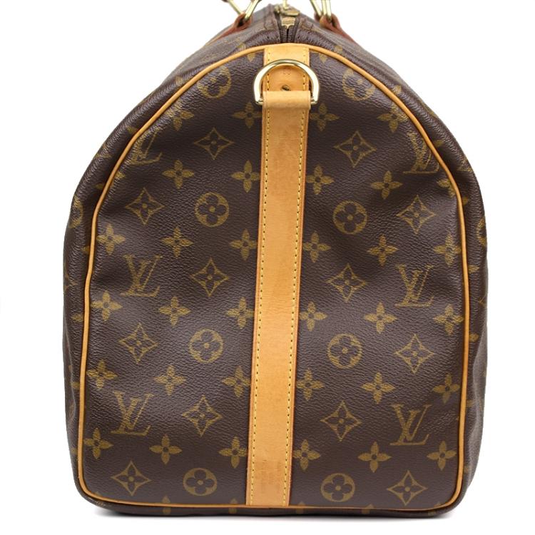 Pre Owned Louis Vuitton Monogram Canvas Keepall Bandouliere 50 Bag