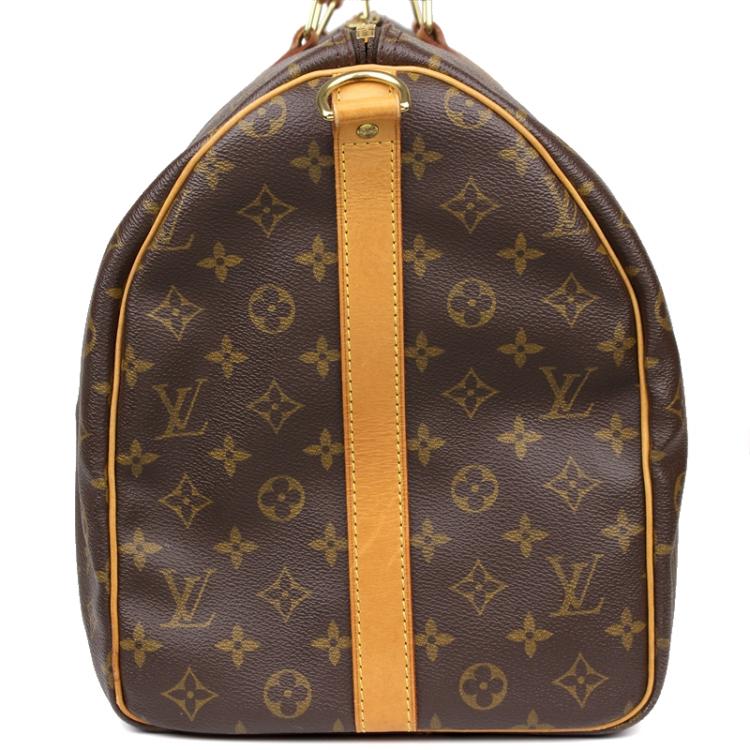 Pre Owned Louis Vuitton Monogram Canvas Keepall Bandouliere 50 Bag